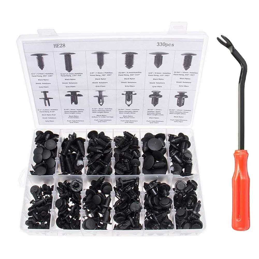 Ants Part 330pcs 12sizes Car Plastic Rivets Fasteners Push Type Pin Rivets Clips Trim Kit for Ford Honda Gm Acura Chrysler Ete - Cheap Fitting