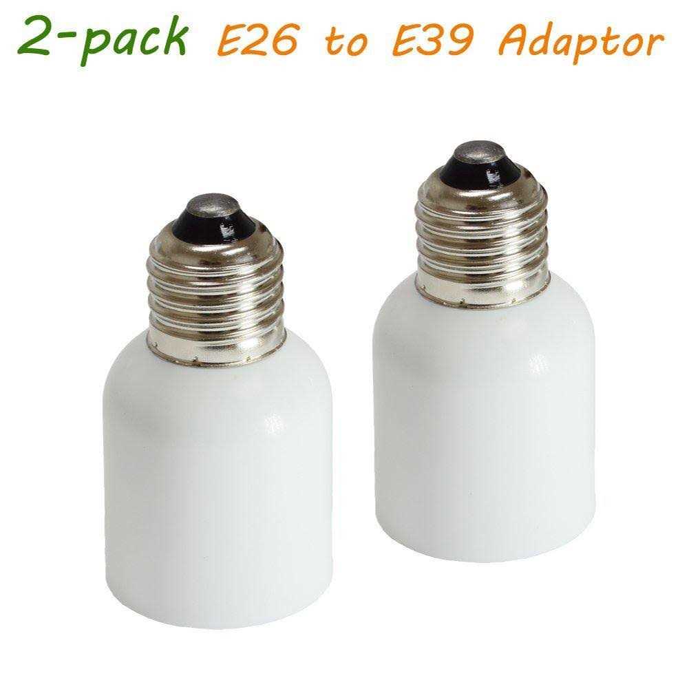 2-Pack E26 to E39 Adapter Enlarge E26 to E39 Socket to Fit Mogul Base Bulbs - Cheap Fitting