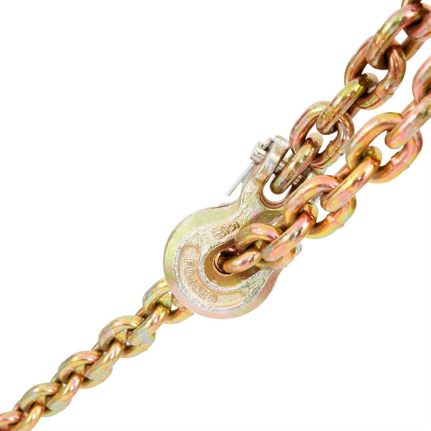VEVOR Transport Binder Chain 5/16”x20′ Tow Chain with Grab Hooks - Cheap Fitting