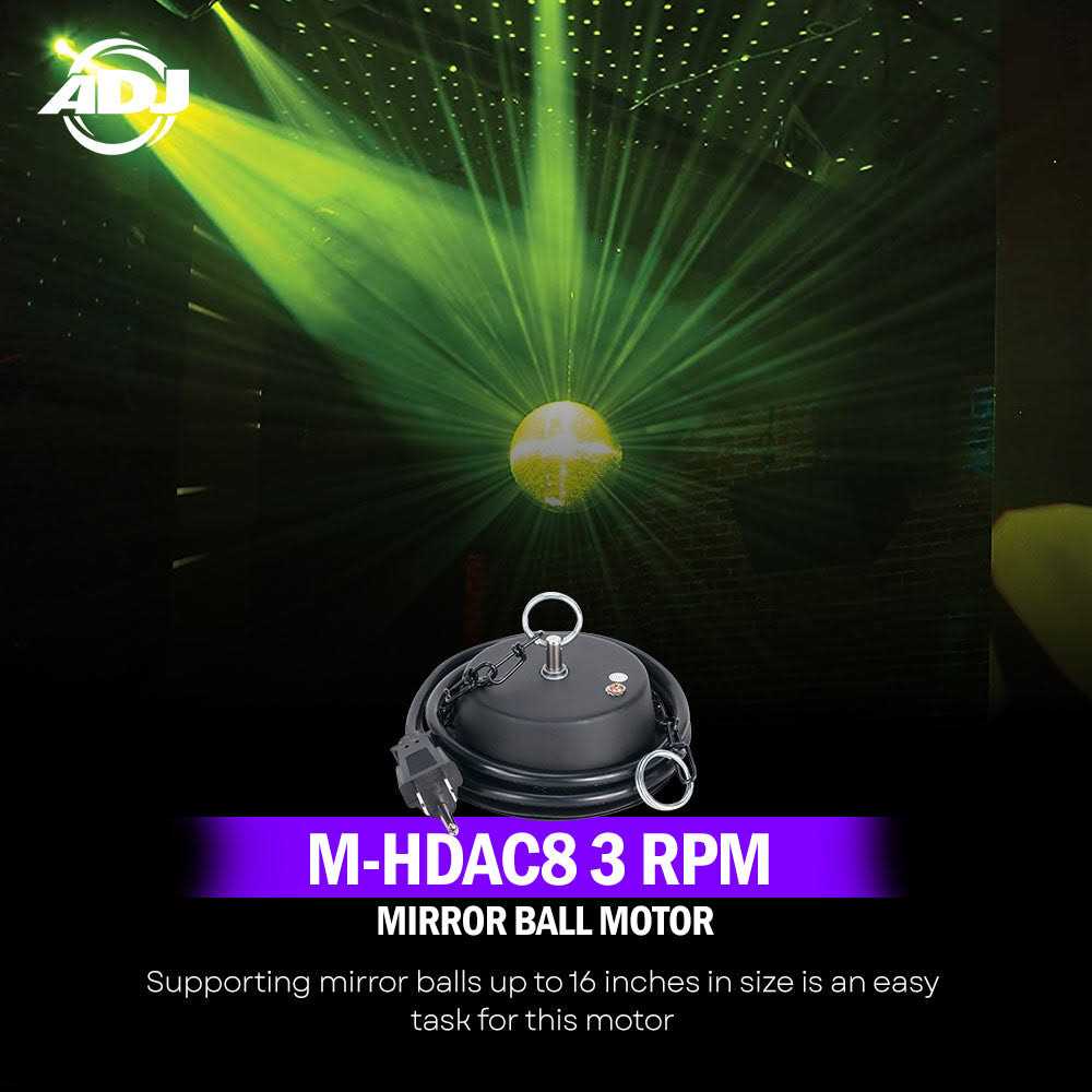 American DJ M-HDAC8 3 RPM Mirror Ball Motor - Cheap Fitting