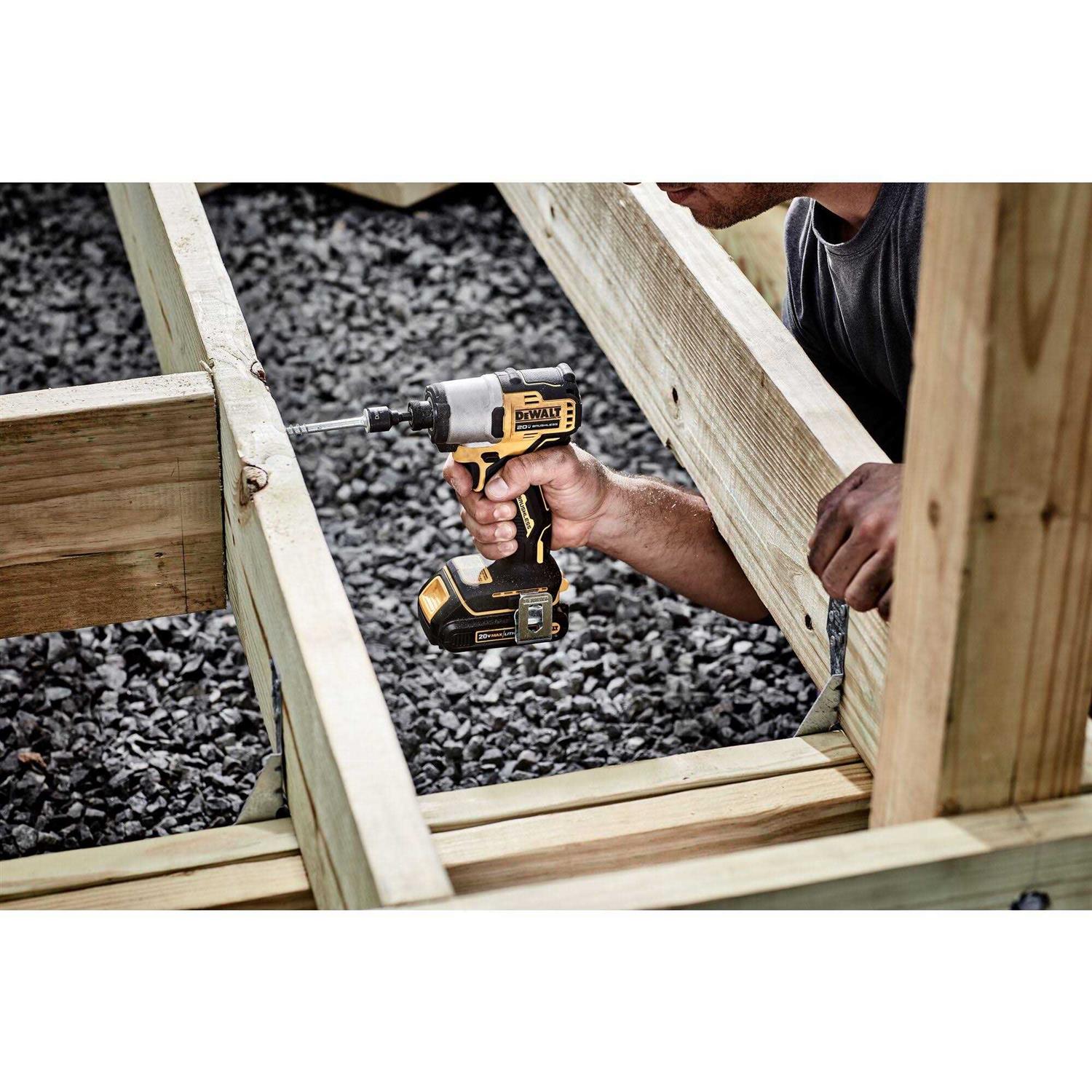 DEWALT POWERSTACK 20V Max Battery Impact Driver Kit - Cheap Fitting