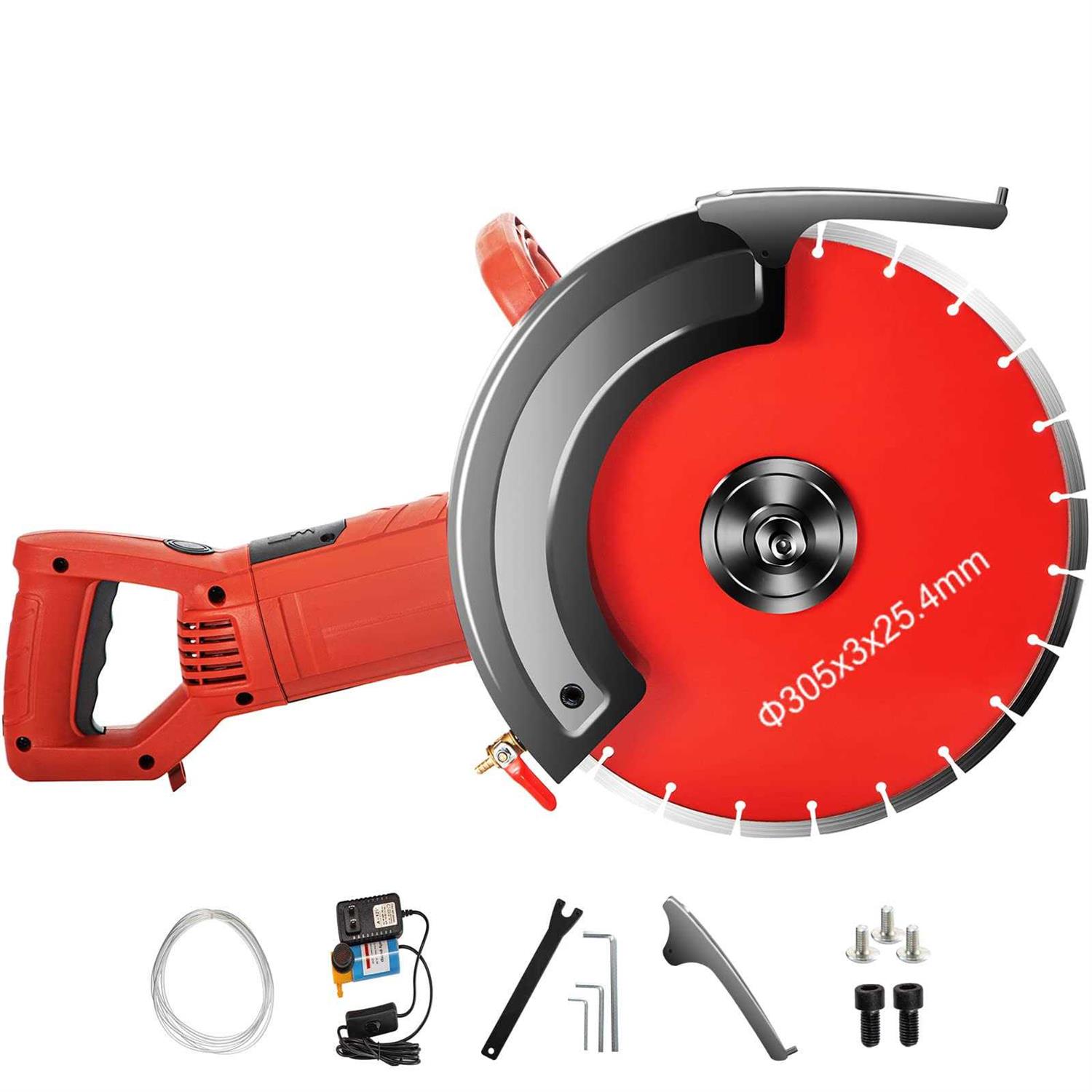 VEVOR 14 inch Concrete Cutter, 15-Amp Concrete Saw, Electric Circular Saw with 14 inch Blade and Tools - Cheap Fitting