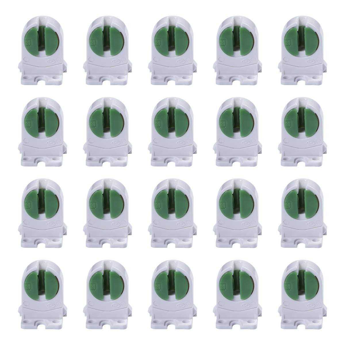 T5 LED Fluorescent Tube Lamp Holder Tombstone Fluorescent Lampholder T5 Bi-Pin Lamp Holder Lamp Socket Tube Accessory Lamp Aging Test - Cheap Fitting