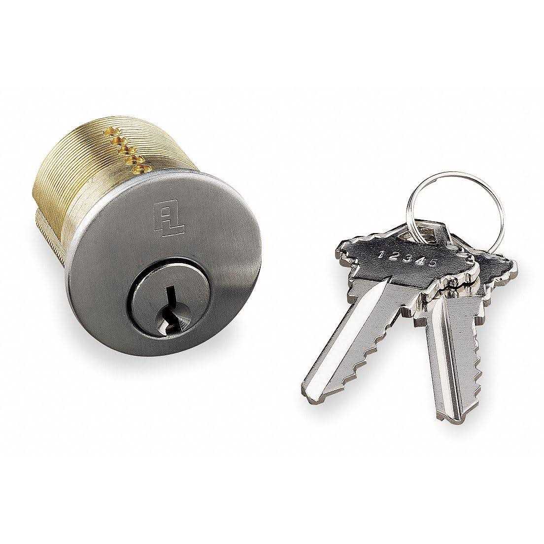 Alarm Lock Mortise Cylinder Keyed Alike MPN:CEM-12345 - Cheap Fitting