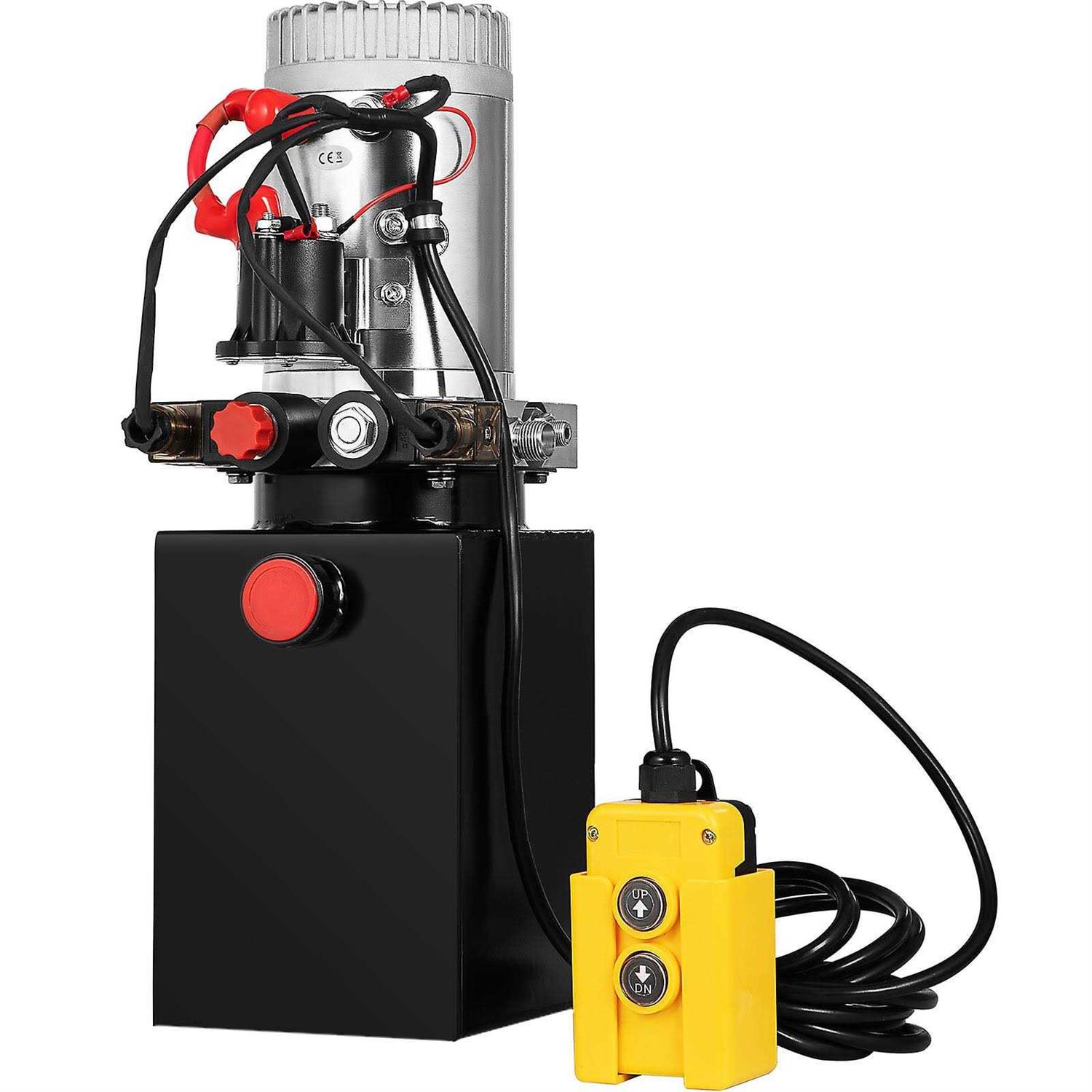 VEVOR Hydraulic Power Unit 8 Quart Hydraulic Pump Double Acting Hydraulic Power 12V Dc with Metal Oil Reservoir Hydraulic Pump Power Unit for Dump 8LCZYYBTXSZY00001V0 - Cheap Fitting