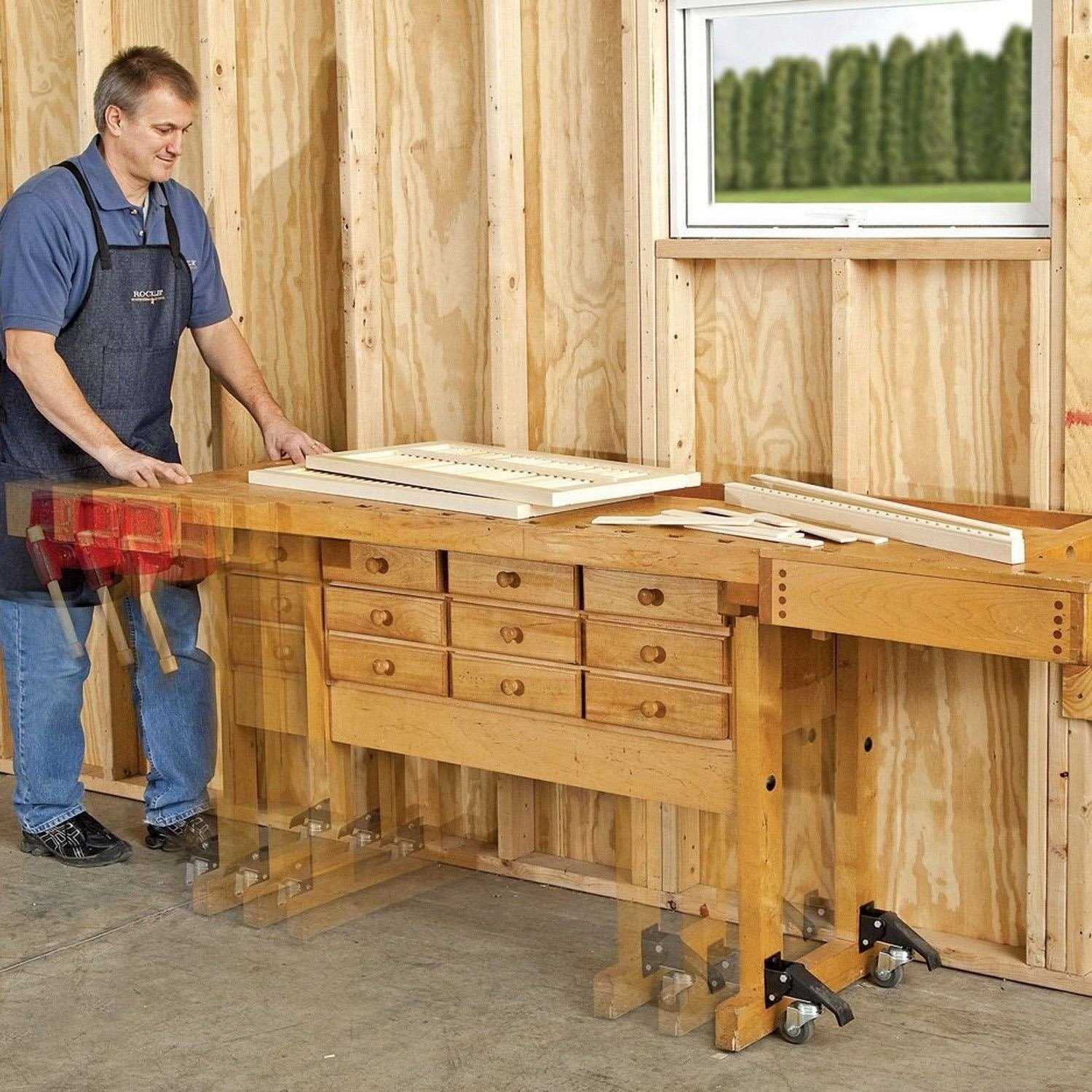 Rockler Workbench Casters - Cheap Fitting