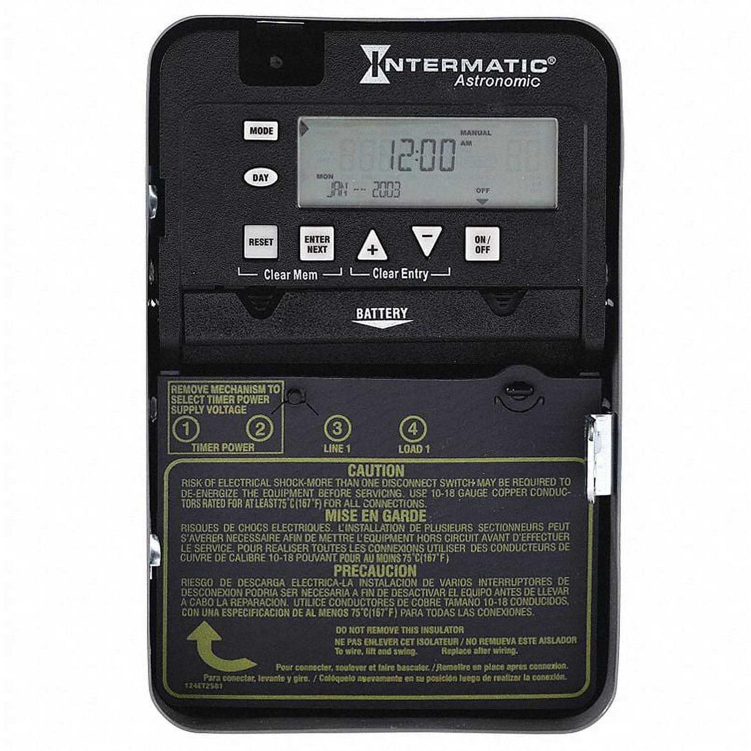 Intermatic ET8015C 7-Day 30-Amp SPST Electronic Astronomic Time Switch - Cheap Fitting