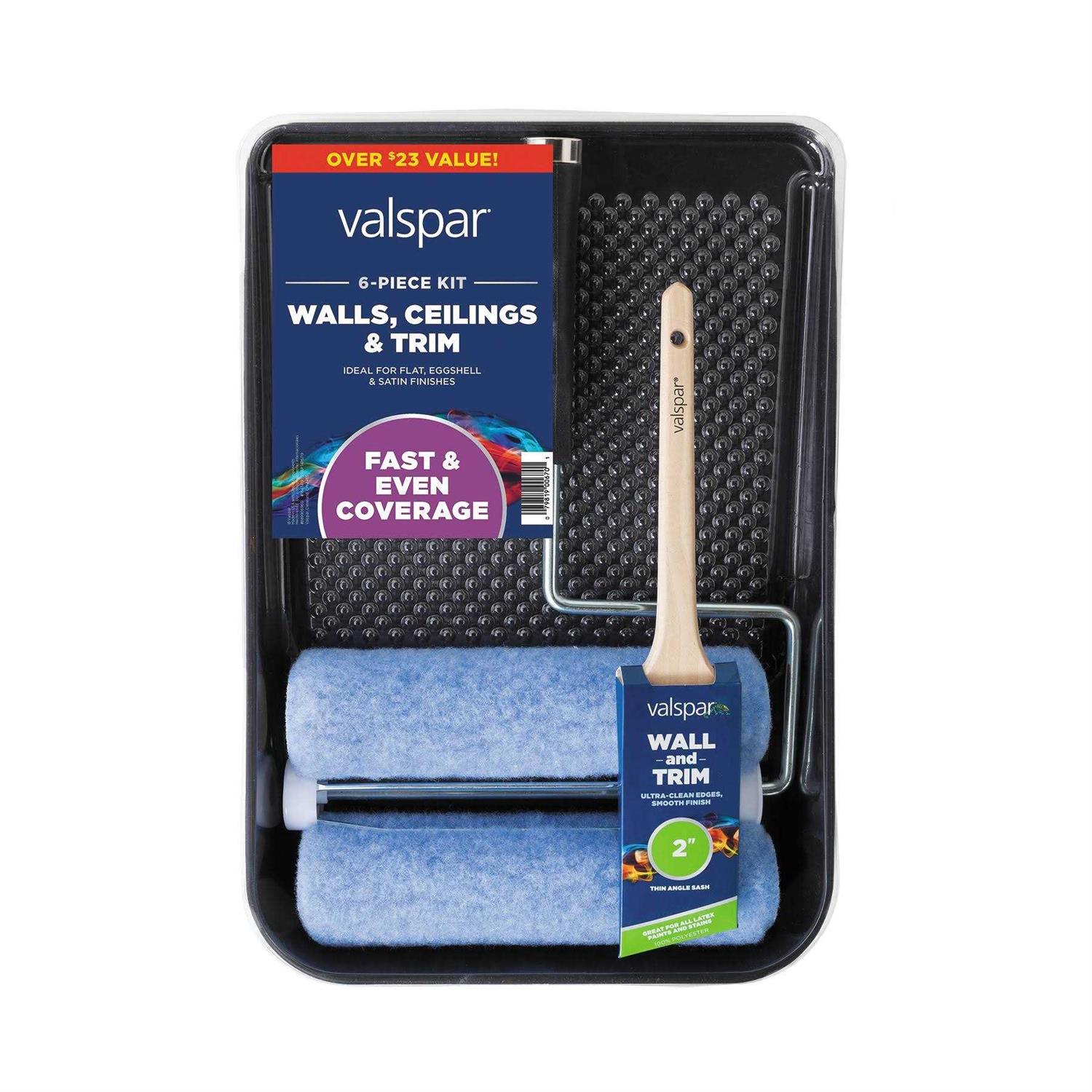 Valspar 6-Piece Knit Paint Roller Kit 889905960 - Cheap Fitting
