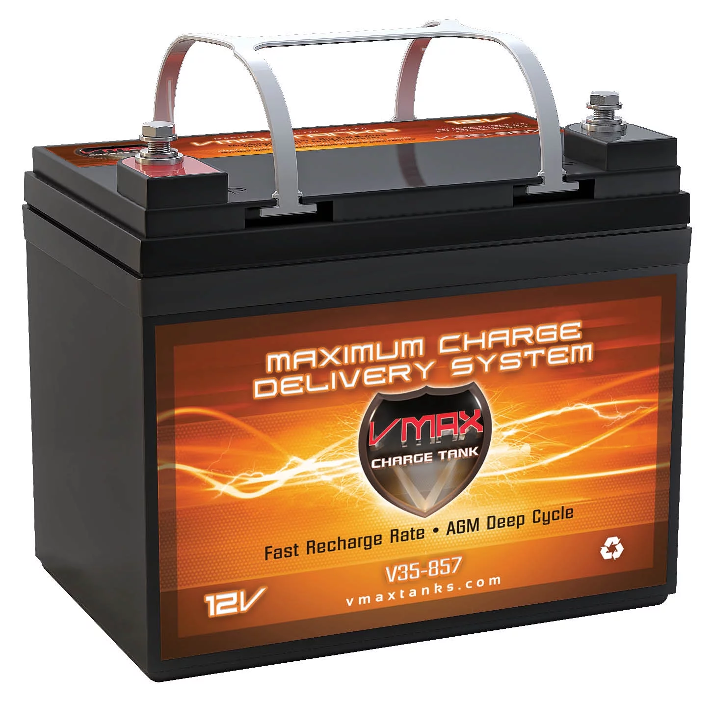 Battery Upgrade for Minn Kota Powerdrive 45 Vmax V35-857 12V 35AH AGM U1 - Cheap Fitting