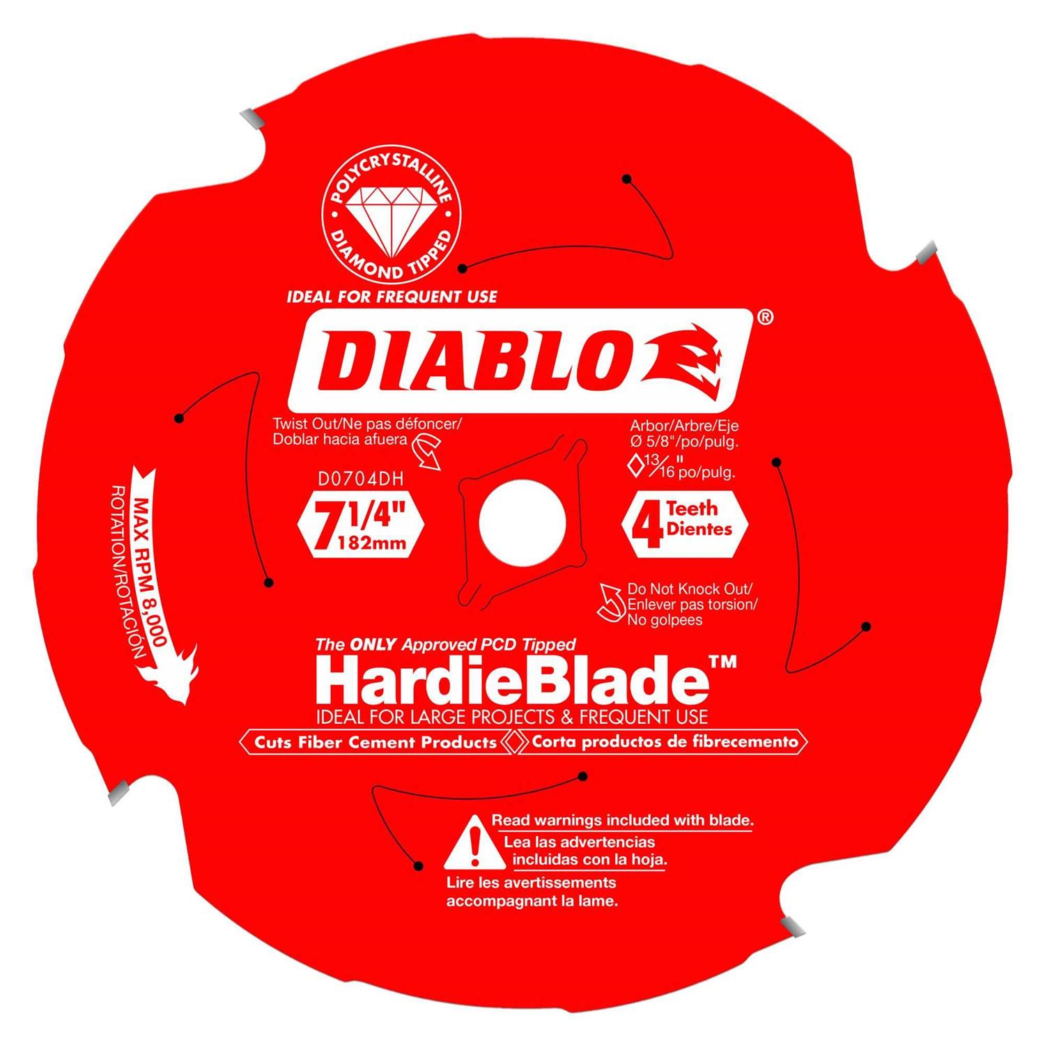 Diablo Fiber Cement HardieBlade D0704DH - Cheap Fitting