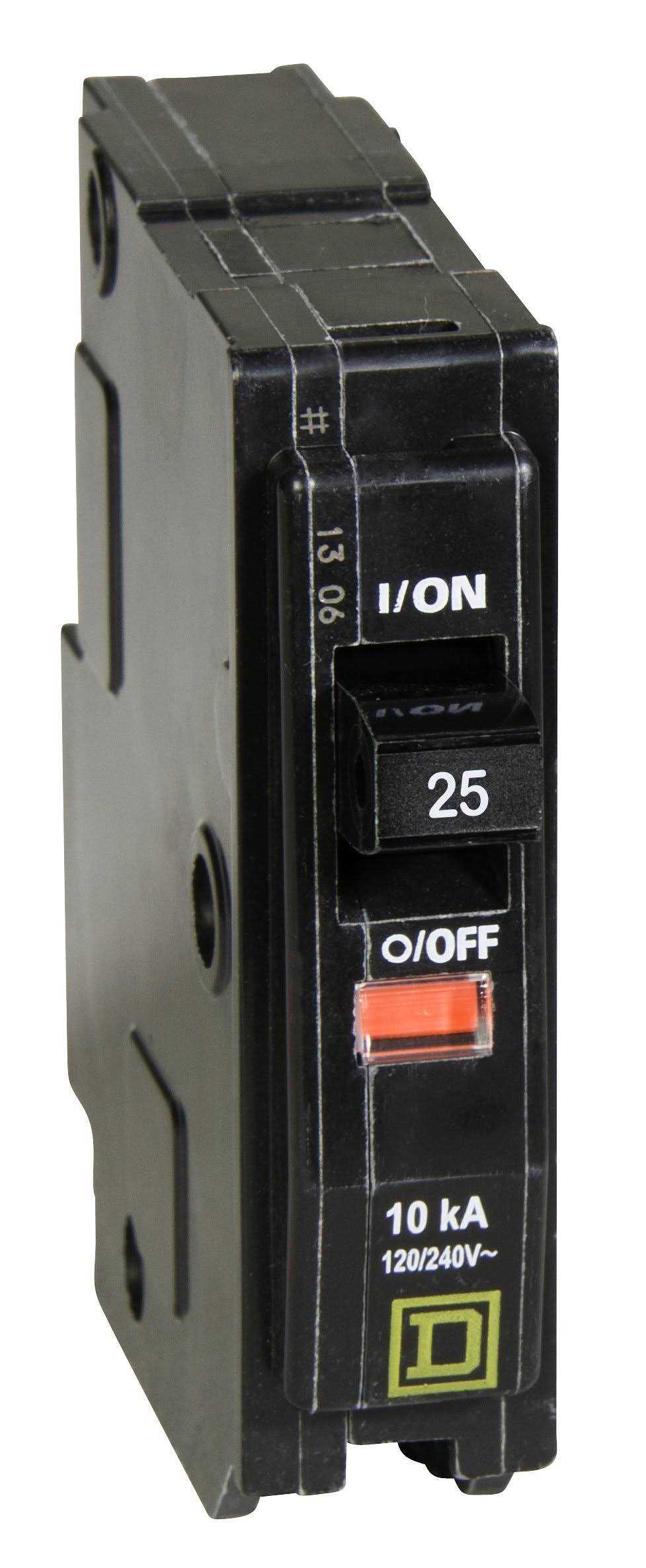 Square D QO 25 Amp Single-Pole Circuit Breaker QO125CP - Cheap Fitting