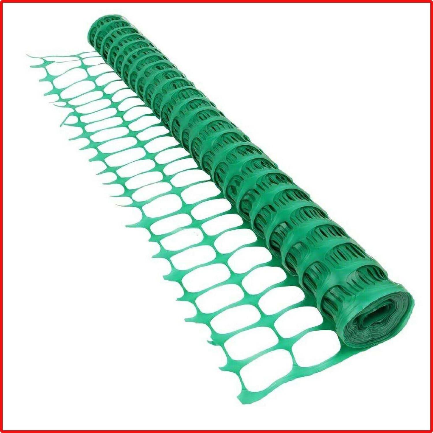 Boen 4′ x 100′ Green Safety Snow Fence - Cheap Fitting