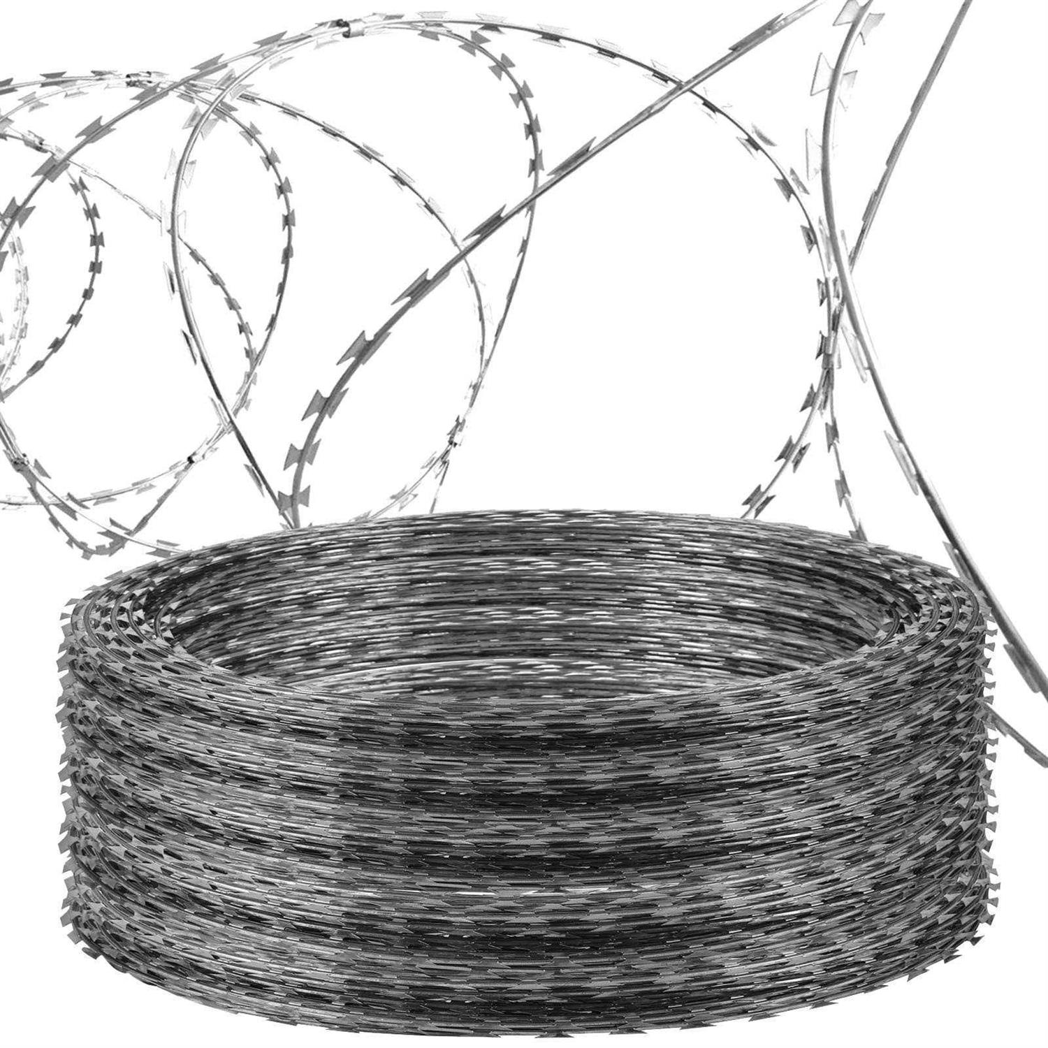 Lovshare 250FT Razor Wire - Cheap Fitting