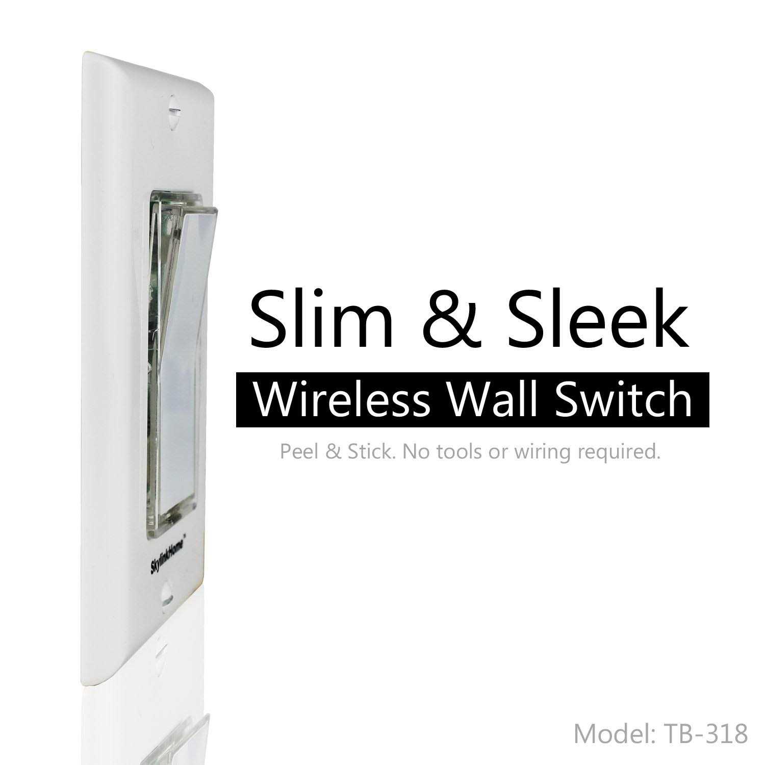 Skylink TB-318 Wireless Wall Mounted Light Switch Transmitter for Receivers - Cheap Fitting