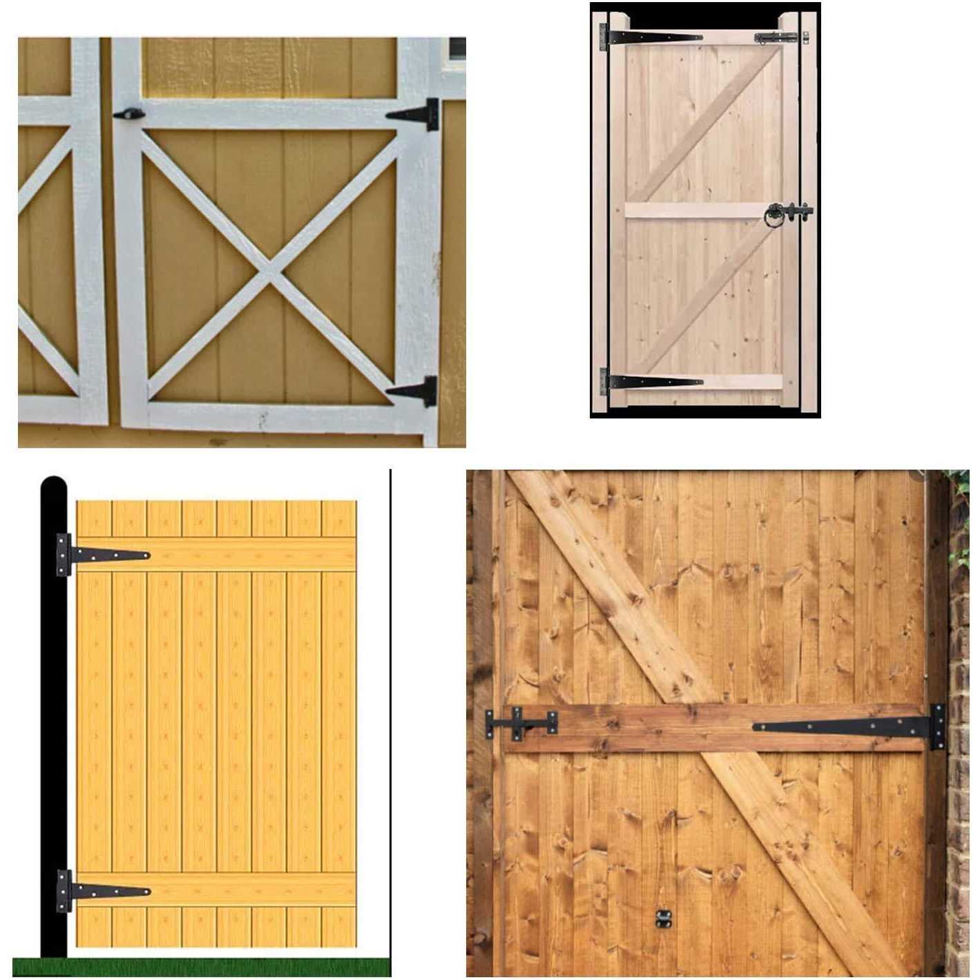 MLHpeak T-Strap Shed Hinge Gate Strap Heavy Duty Hinge Door Barn Gates Hinges - Cheap Fitting