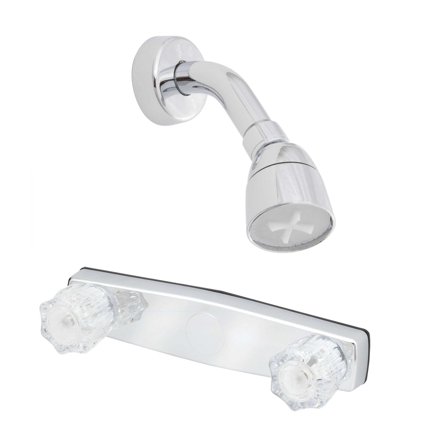 American Brass J59 RV Metal Shower Valve With Crystal Handles And Shower Head - Cheap Fitting
