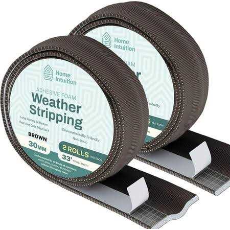 Home Intuition Sliding Door Gap Filler & Window Draft Stopper 33” Weatherstripping Self Adhesive Foam Seal Strip - Cheap Fitting