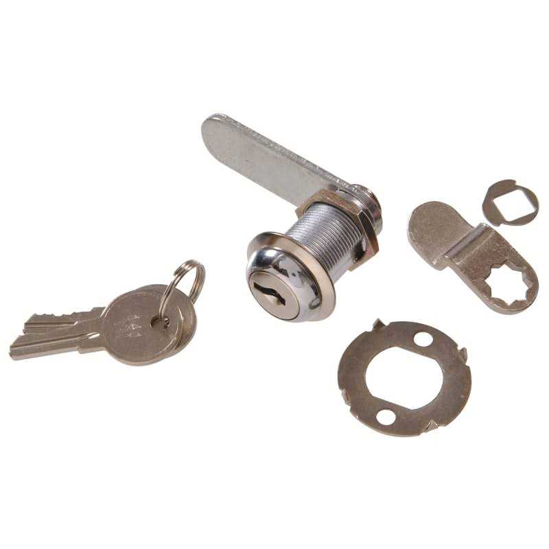 Hardware Essentials Chrome Keyed Door/Drawer Utility Lock - Cheap Fitting