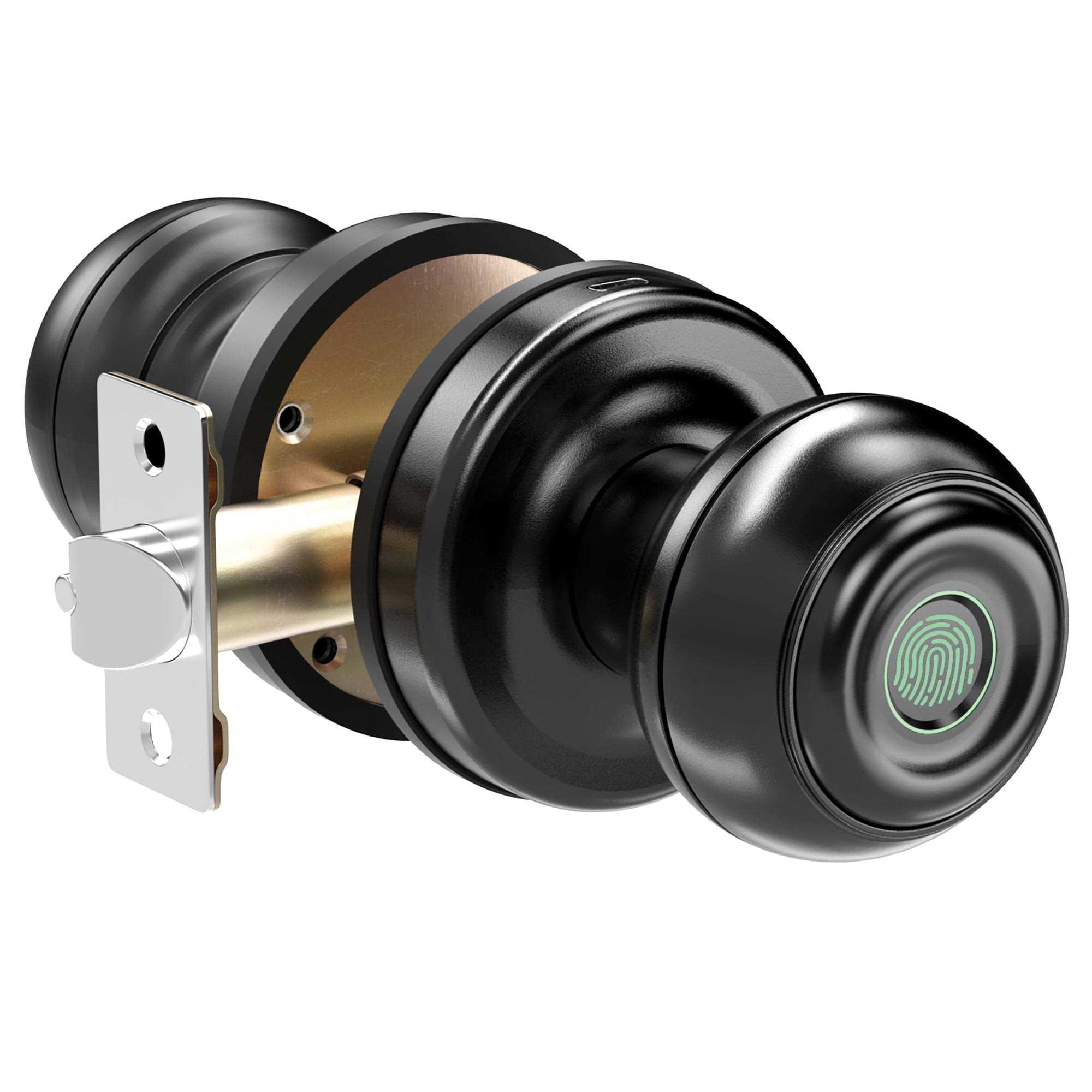 GeekTale K01 Smart Fingerprint Doorknob Lock K01BK - Cheap Fitting