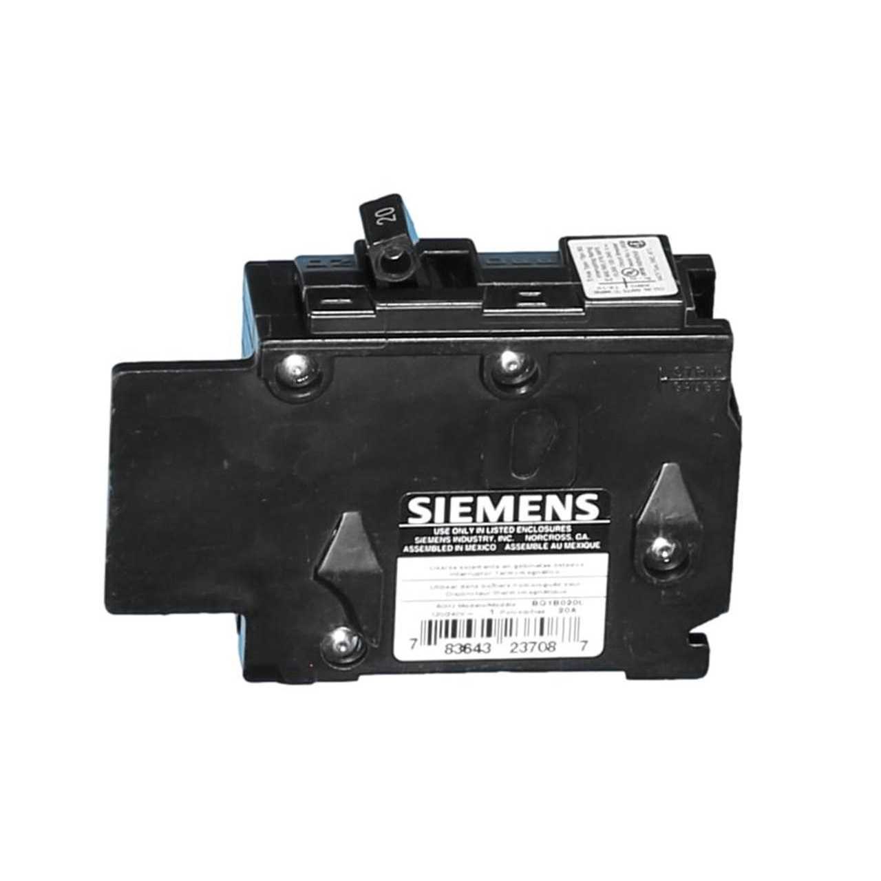 BQ1B020 Siemens 20 Amp Circuit Breaker - Cheap Fitting