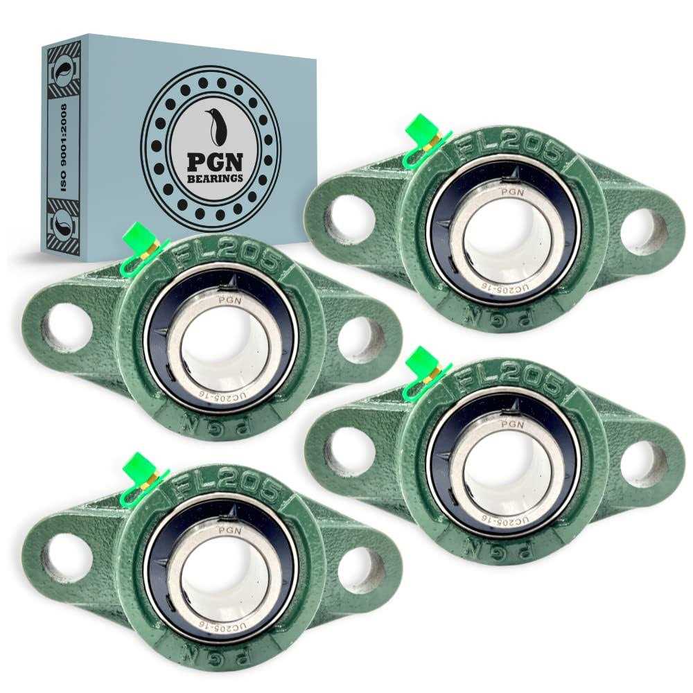 PGN Bearings PGN UCFL205-16 Pillow Block Bearing Pack of 4 Flange Mounted Pillow Block Bearings - Cheap Fitting