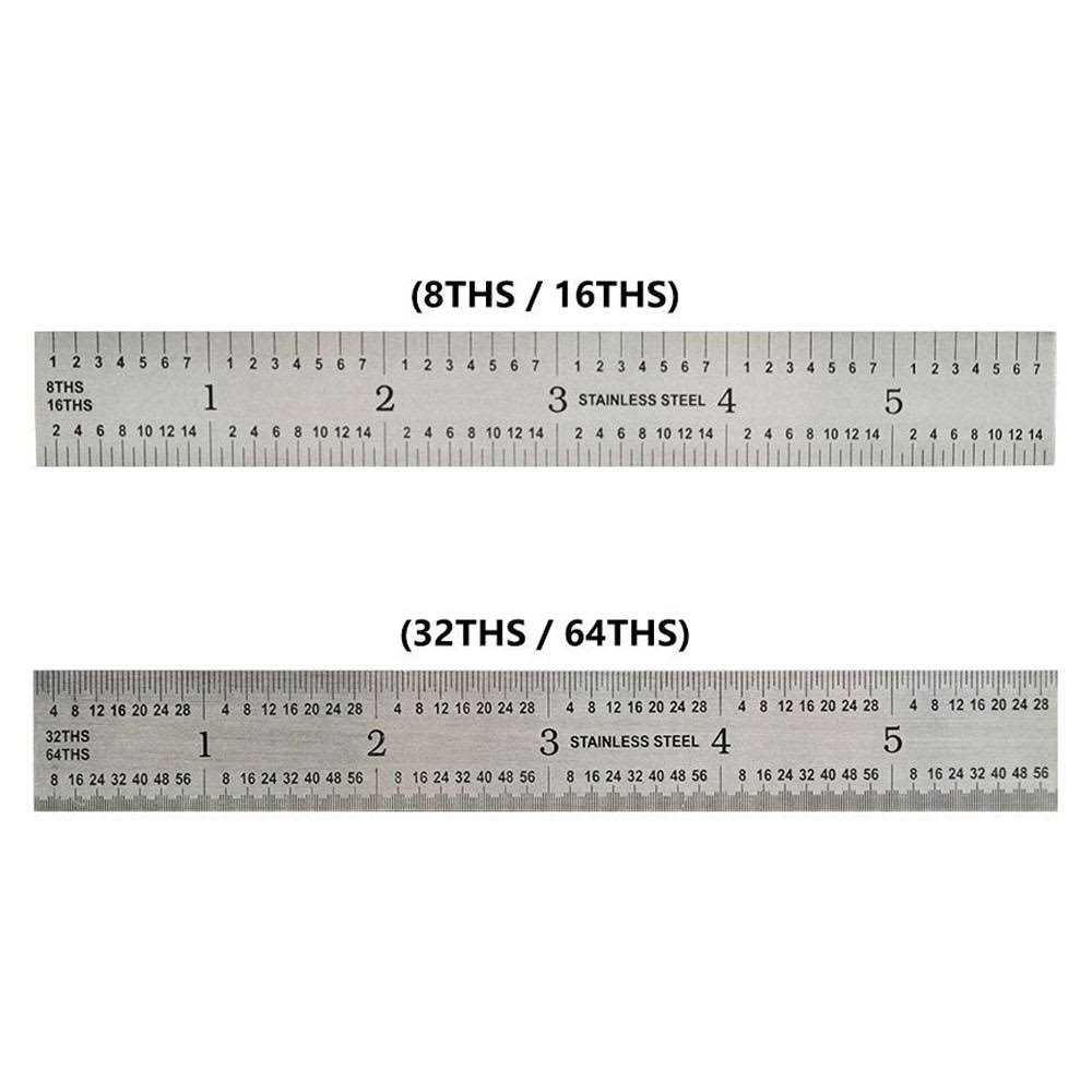 Big Horn 19590 6-Inch Precision 4R Rigid Stainless-Steel Ruler - Cheap Fitting