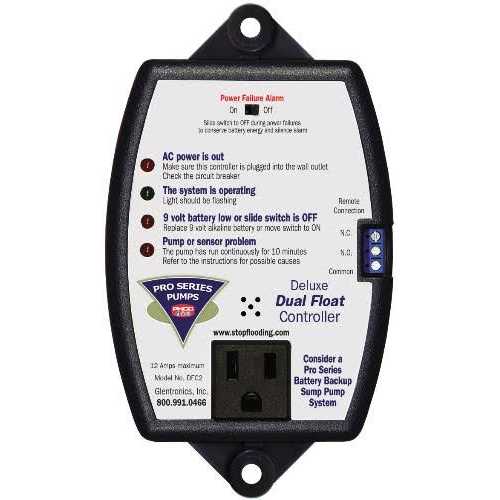 Glentronics DFC2 Deluxe Controller with Dual Float Switch - Cheap Fitting