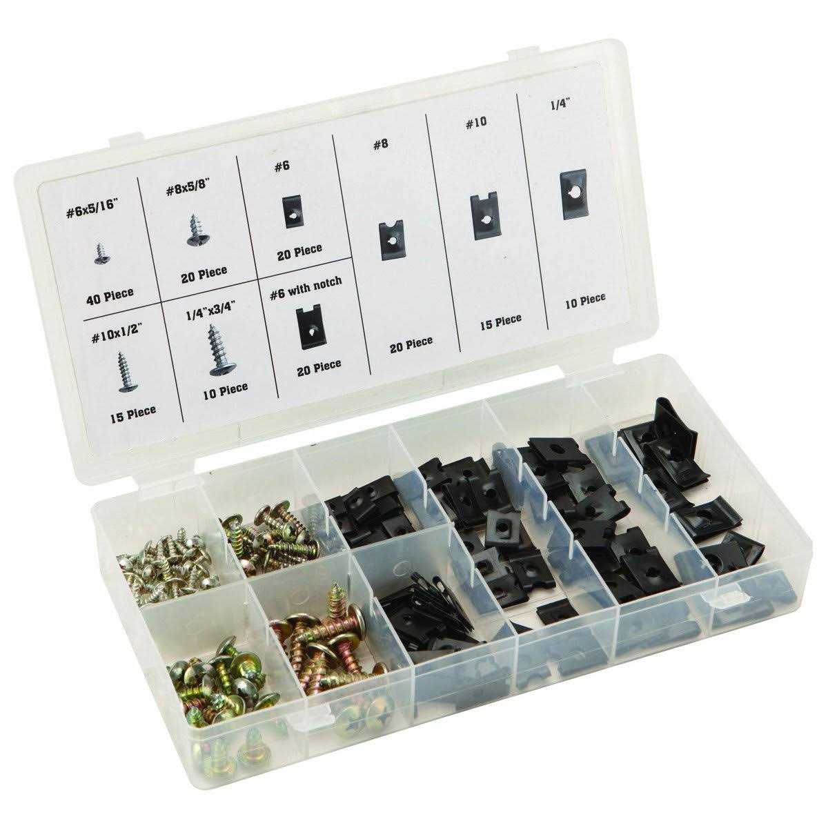 Storehouse U-Clip and Screw Assortment 170 Pc - Cheap Fitting