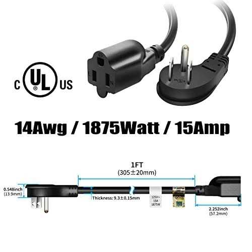 Firmerst 1875w Flat Plug Extension Cord - Cheap Fitting