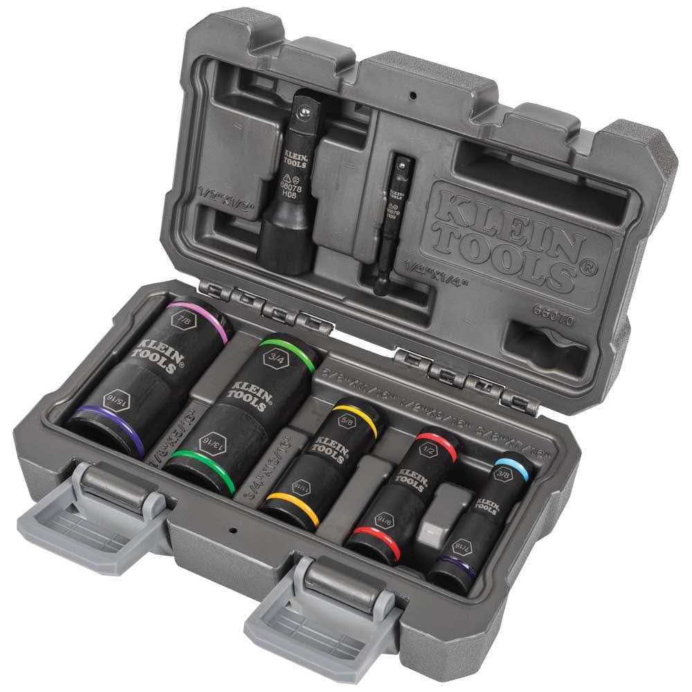 Klein Tools 66070 Flip Impact Socket Set - Cheap Fitting