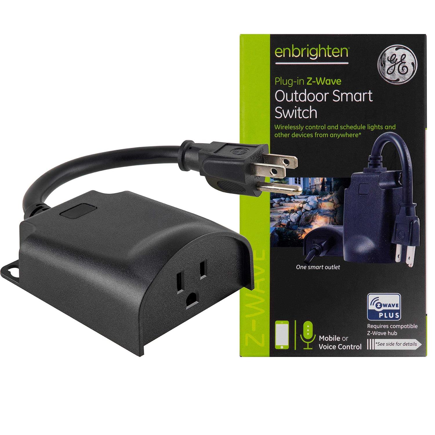 Enbrighten Z-Wave Plus Plug-In Outdoor Smart Switch - Cheap Fitting