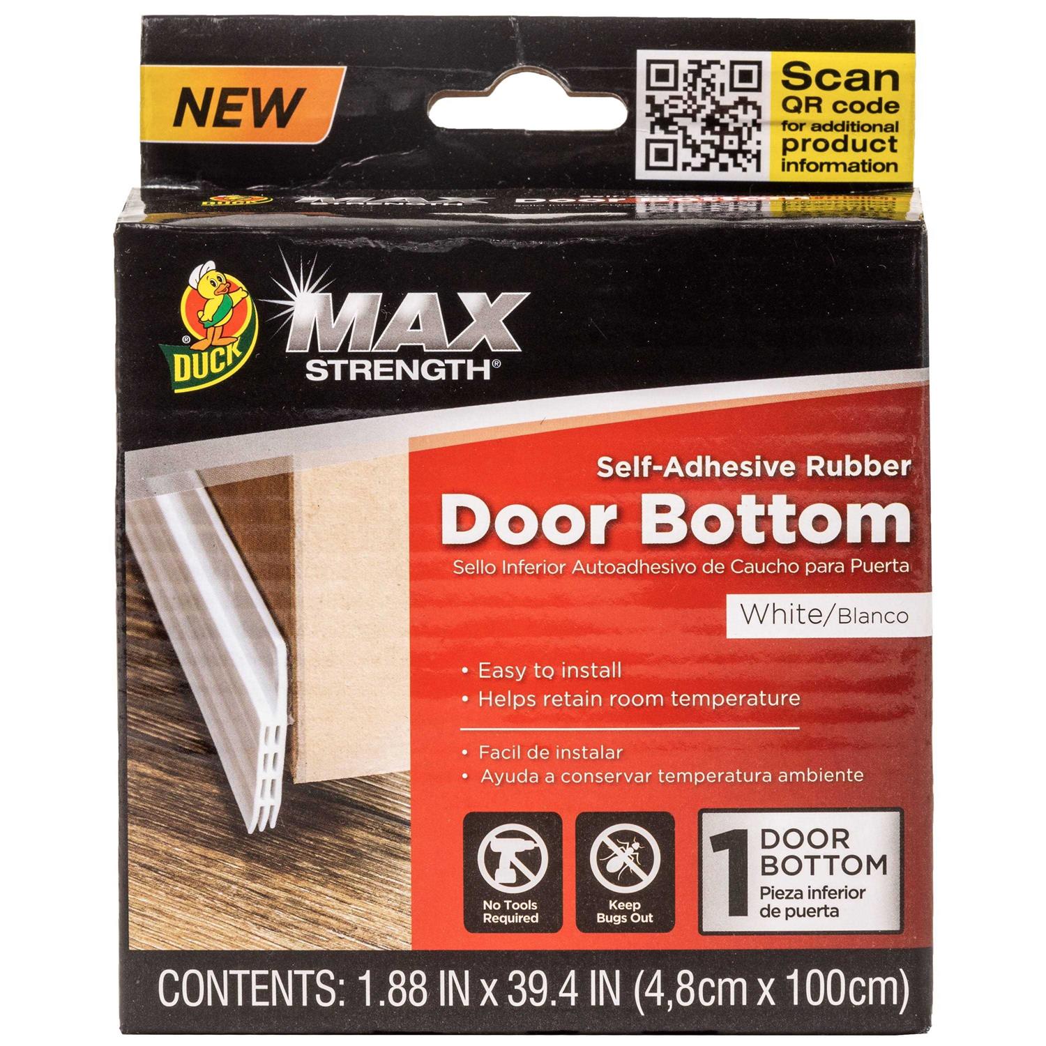 Duck Max Self-Adhesive Rubber Door Bottom - Cheap Fitting
