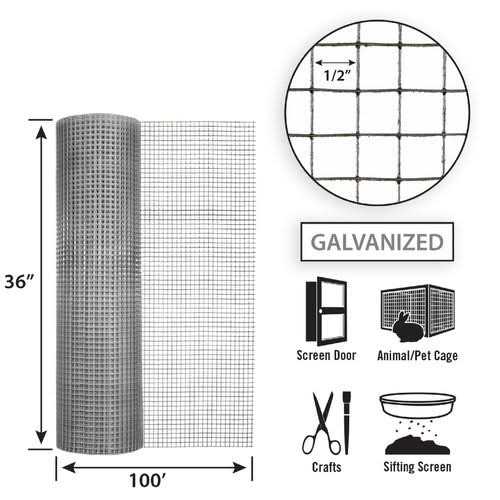 Garden Zone 30 x 10′ Welded Wire Fence - Cheap Fitting