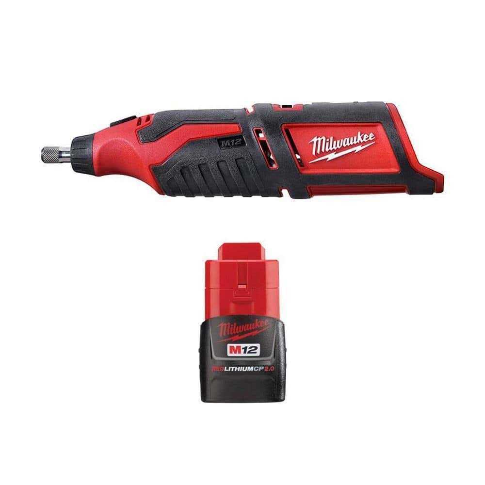 Milwaukee M12 12V Lithium-Ion Cordless Rotary Tool w/Compact Battery Pack - Cheap Fitting