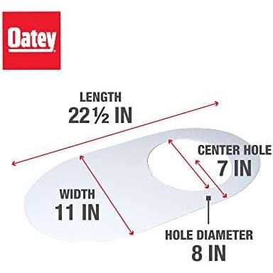Oatey 31259 Round Nose Toilet Base Plate - Cheap Fitting