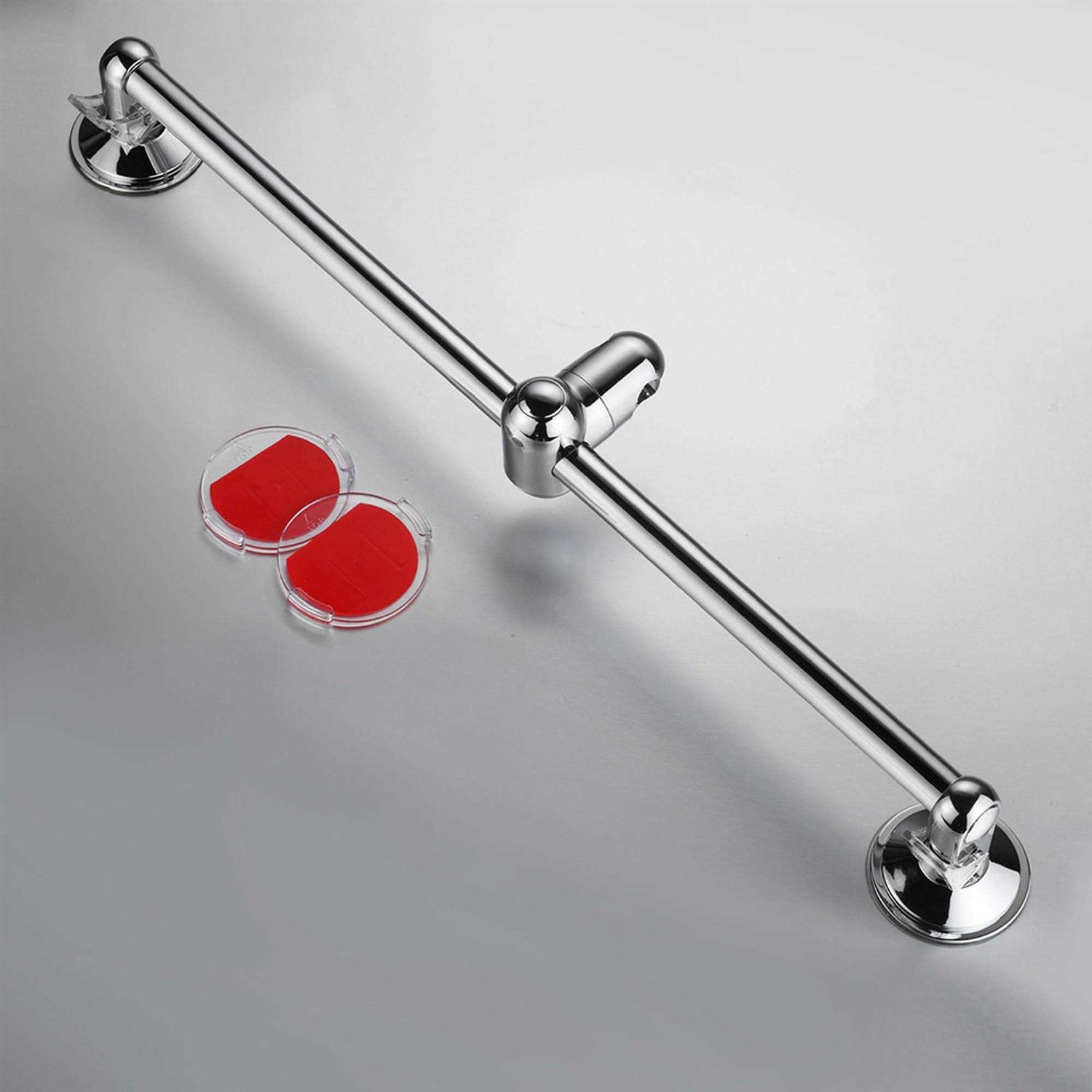Hotelspa Insta mount Stainless Steel Height/Angle Adjustable Shower Slide Bar - Cheap Fitting