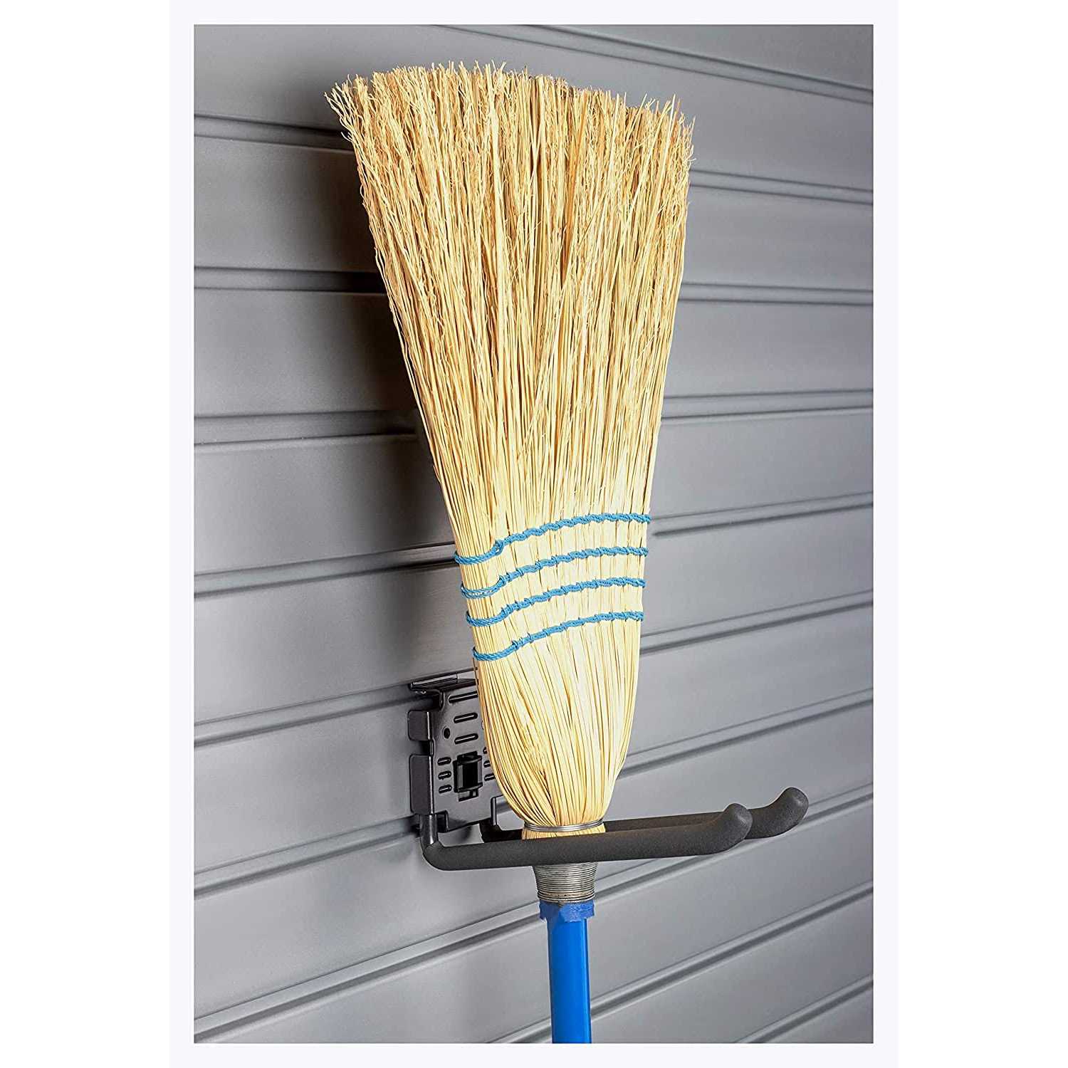 HandiWall Double Hook with Locking Bracket for Tool Storage on Garage Slatwall Panels - Cheap Fitting