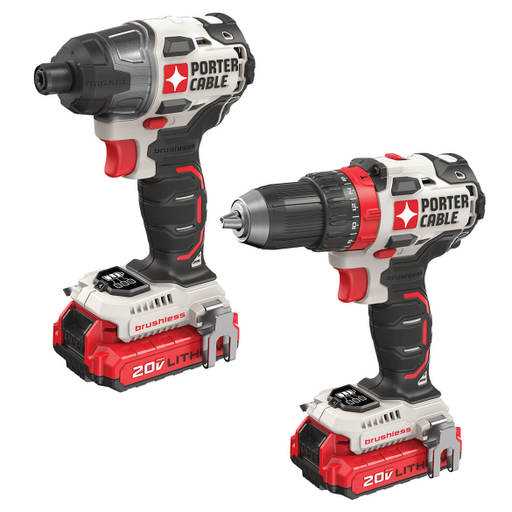 PORTER-CABLE 20V MAX Cordless Drill and Impact Driver, Power Tool Combo Kit with 2 Batteries and Charger (PCCK619L2) - Cheap Fitting
