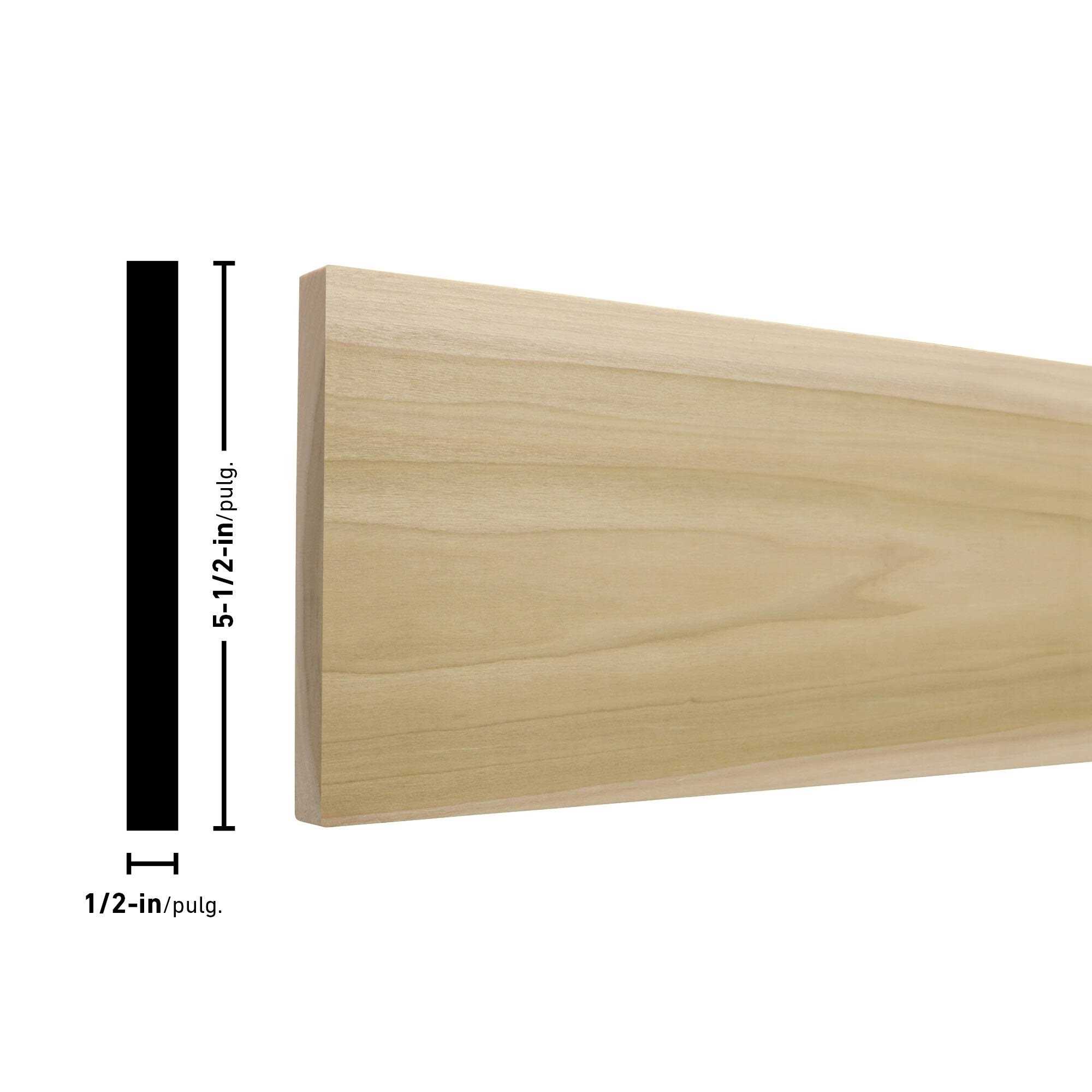 Unbranded 1/2-in x 6-in x 4-ft Unfinished Poplar Board - Cheap Fitting