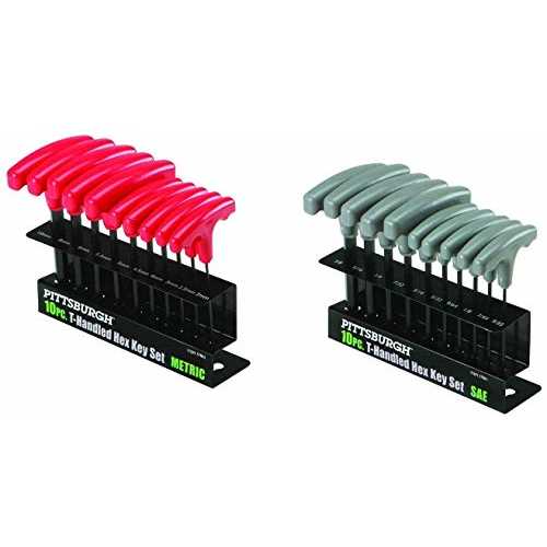 Pittsburgh Metric T-Handle Hex Key Set, 10 Piece - Cheap Fitting