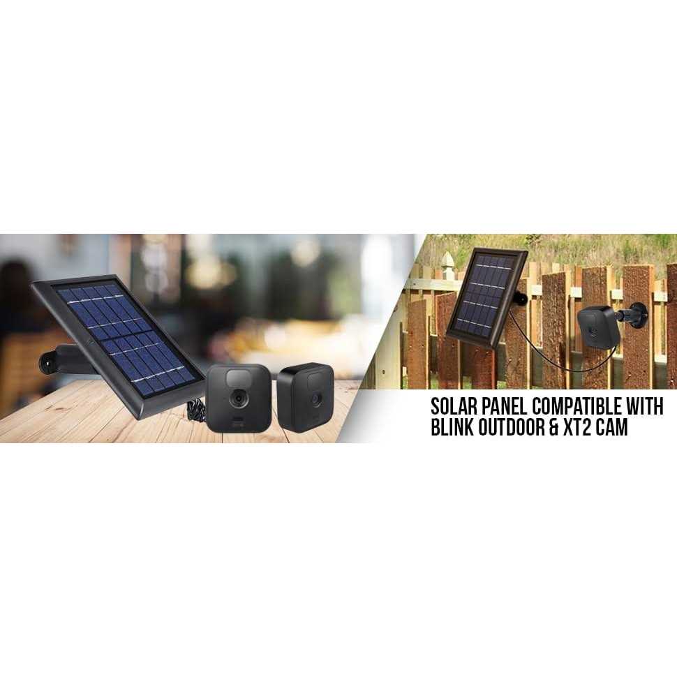 Wasserstein Solar Panel with Internal Battery Compatible with Blink Outdoor, Blink XT and Blink XT2 Outdoor Camera - Cheap Fitting