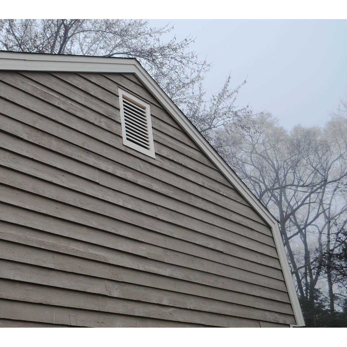 Ekena Millwork GVPVE12X1801FUN Vertical Gable Vent Functional PVC Gable Vent w/ 1 x 4 Flat Trim Frame - Cheap Fitting