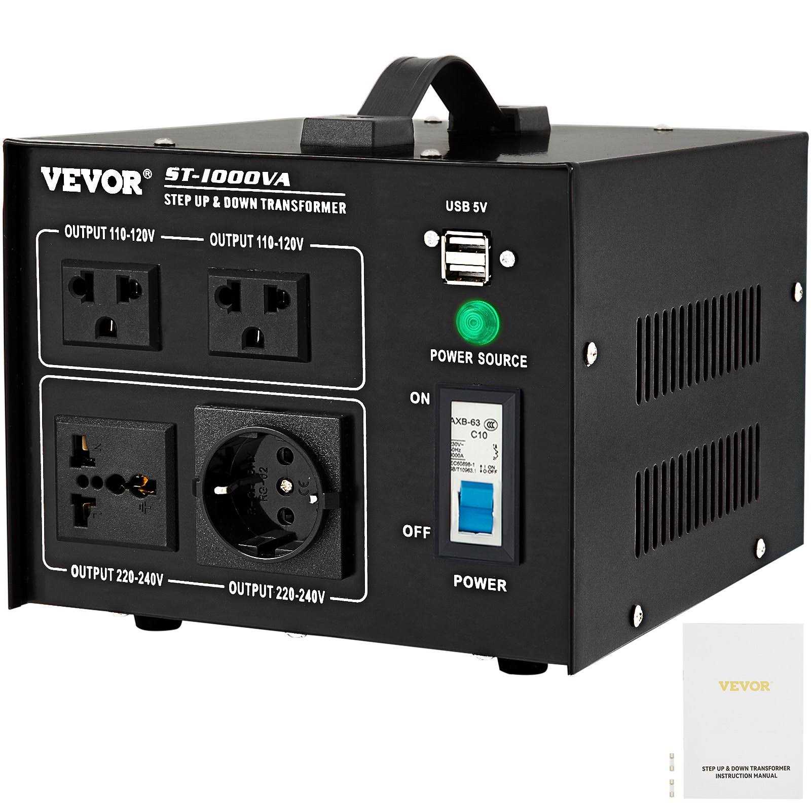 VEVOR Step Up Down Transformer Voltage Converter 800W 220V-110V 110V-220V US-UK SJBYQSJMTMC1KPS2AV5 - Cheap Fitting