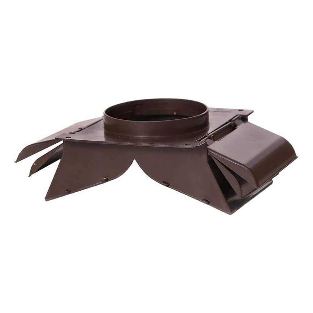 No-Pest Vent 4 in. Dual Door Soffit/Eave Vent in Brown - Cheap Fitting