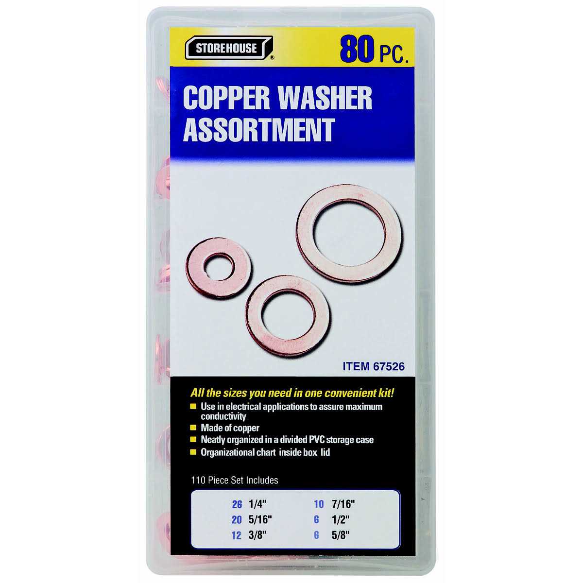 Storehouse Copper Washer Assortment - Cheap Fitting