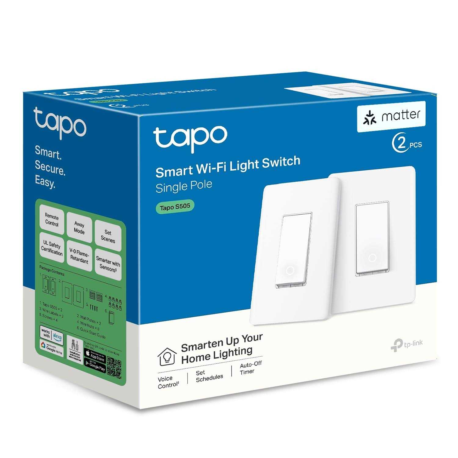 TP-Link Smart Wi-Fi Light Switch TAPO S505 - Cheap Fitting