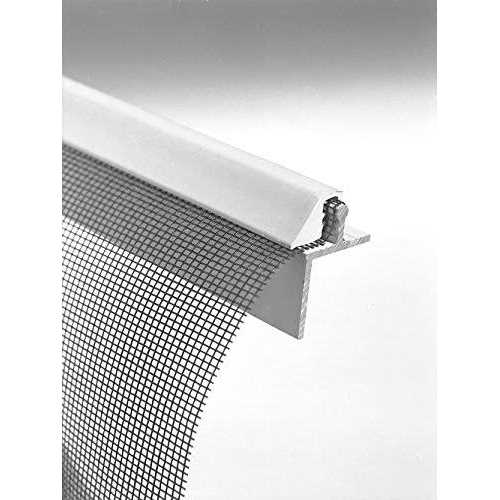 ScreenEze No-Spline Porch Screening System – 96-in Pack of 10 Screen Frame System Cap & Base – DIY Screened in Porch Kit for Easy Screen - Cheap Fitting