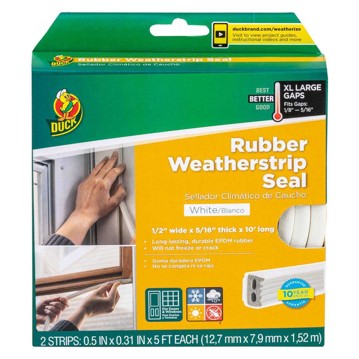 Duck Heavy-Duty Gap Rubber Weatherstrip Seal - Cheap Fitting