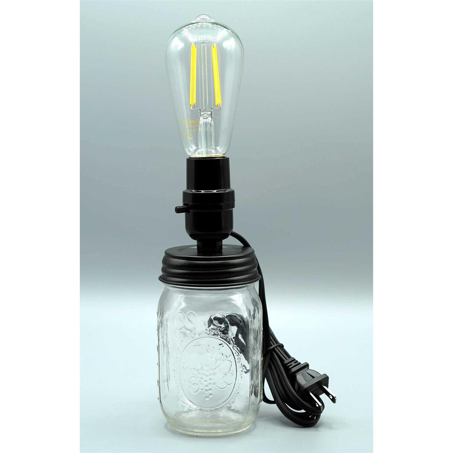 Creative Hobbies Diy Mason Canning Fruit Jar Lamp Making Kit is Pre-Wired and Easy to Use - Cheap Fitting