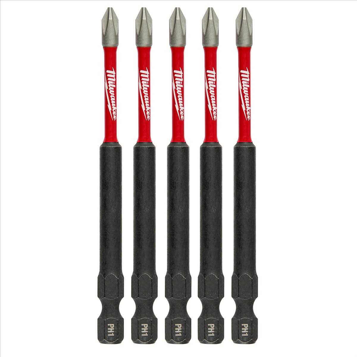 Milwaukee 48-32-4565 SHOCKWAVE 3.5 in. PH1 Impact Driver Bits 5PK - Cheap Fitting